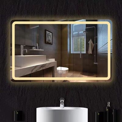 Hotel-Haus Baddekoration Große ovale Badspiegel mit Touchscreen und LED-Leuchten