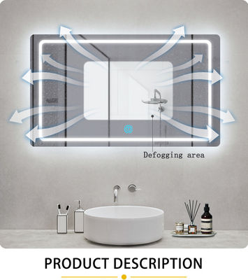 Installationsart Paste PET-Material Badezimmer Smart Mirror mit Nebelfilm