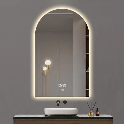Hotel Haus Badezimmer Dekoration Modernes Design Touchscreen Smart Mirror Mit LED-Leuchten und Sensor-Schalter