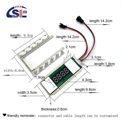 Zeit Temperatur Anzeige LED Licht Spiegel Touch Sensor Schrittloser Dimmer Schalter Ob das Smart Ja