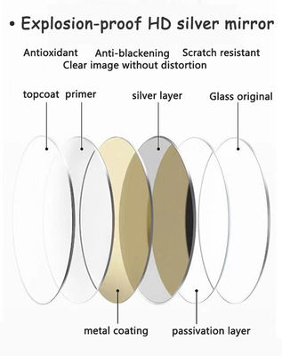 Touchscreen LED Badezimmerspiegel mit großem Sensorschalter und modernem Design