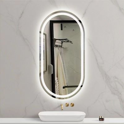 Hotel Haus Badzimmer Dekoration LED Beleuchtete Dreifarbliche Lichter Wasserdichtes Vanity Spiegel