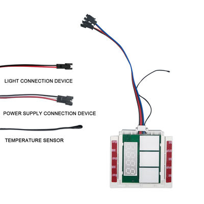 DC12V 5A 60W Zeittemperatur Anzeige Defogger LED-Licht Spiegel Berührungssensor Schrittloser Dimmer-Schalter
