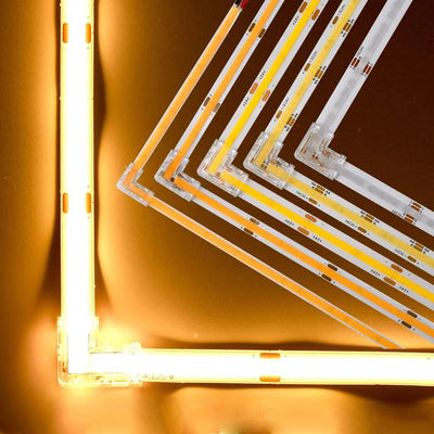 90 Grad L-Form Kristallschnalle für COB LED-Streifenanschluss nahtlos 2/3-Pin 5/8/10mm