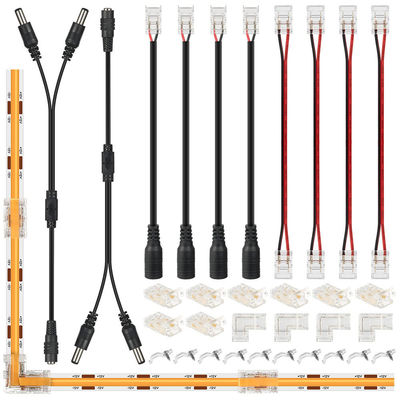 DIY Heimbeleuchtung Kunststoff 8mm 2 Pin SMD Cob Led Strip Connector für modernes Design