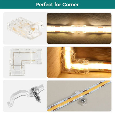 DIY Heimbeleuchtung Kunststoff 8mm 2 Pin SMD Cob Led Strip Connector für modernes Design