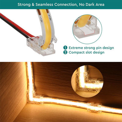DIY Heimbeleuchtung Kunststoff 8mm 2 Pin SMD Cob Led Strip Connector für modernes Design