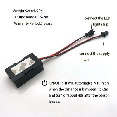 Anpassbar 12V/24V 5A 60W/120W Rader PIR Bewegungssensor Lichtschalter LED Lichtquelle 1NO/1NC Schalter Kombination Bad