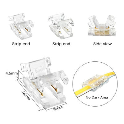 Unbegrenzte LED-Dichtemessung COB LED-Streifen-zu-Draht-Anschlüsse für 5 8 10 mm Verbindung