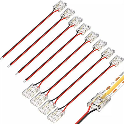 Hotel COB Mini Led Light Strip Drahtverbindungen 2 3 Pin Verbindung Schweißlos CCT 5 8 10mm LED Strip To Strip Drahtverbindung