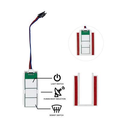 Anpassbar 12V/24V 5A 60W/120W Rader PIR Bewegungssensor Lichtschalter LED Lichtquelle 1NO/1NC Schalter Kombination Bad