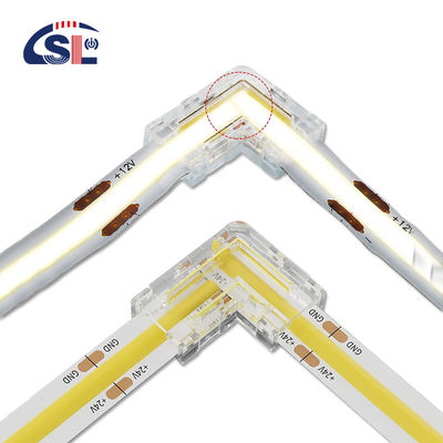 5mm 8mm 10mm LED-Streifenanschluss L-Form Doppel-End-Einfach-End-Transparent Wiederverwendbar IP20