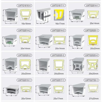 3- Flexible Wasserdichte Silizium Outdoor Led Flex Neon Tube Cover Seil Licht Streifen Tube Für Neon Led Streifenlicht