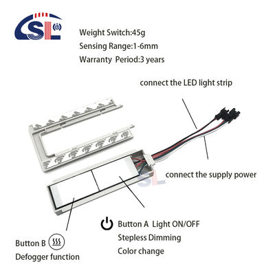 Badezimmer Spiegel Defogger Touch Sensor Schalter mit 90V 250VAC Spannung und Smart Dimmer