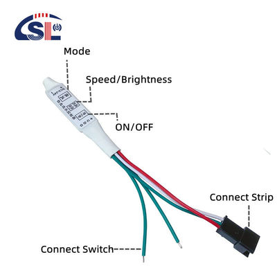 Integrierte RGB-Steuerung LED-Beleuchtung für das Wohnzimmer Dimming Level Ja DC 12V/24V 3A/5A