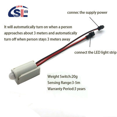 LED-Licht-Türschrank-Sensorschalter DC 12V 3A/5A für 1-6mm Quecksilber-Spiegel Sensorbereich