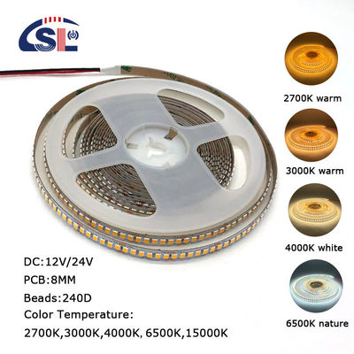 Intelligente Spiegel LED-Lichtstreifen Wasserdichte Tropfenleim Elektroplatte 18-20W/m 1600-2400LM