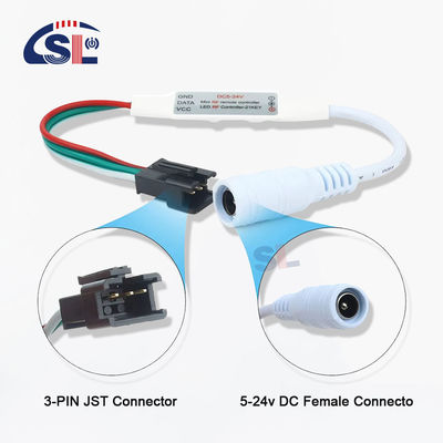 DC/USB-Controller für WS2812B WS2811 RGB LED-Pixel Lichtstreifen-Ausgang 3Pin 5V-24V