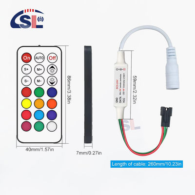 20-60 Grad Mini-HF-Fernbedienung für WS2811/WS2812B/WS2813/USC1903 Pixellicht
