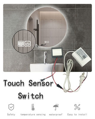 12V 1A 12W 24W 36W Badezimmerspiegel Einfarbiger Berührungssensor Schalter ohne Halterung