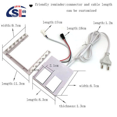 Dämpfungsgrad Ja DC 12V 2A 24W Doppelknopf-Touch-Sensor-Schalter für intelligente LED-Spiegel