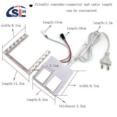 Dämpfungsgrad Ja DC 12V 2A 24W Doppelknopf-Touch-Sensor-Schalter für intelligente LED-Spiegel