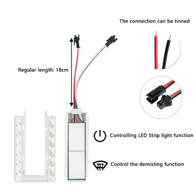 Smart LED On/Off Dimmer Funktion für Badezimmer Vanities Spiegel SL 12v 12W-60W Split zwei Tasten