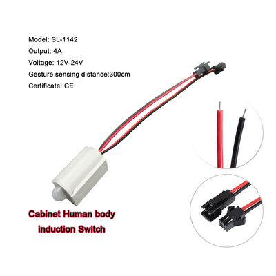 Einfache Installation Kleiner Infrarot-Körper-Induktions-Küchenschrank-Sensor Schalter 90-250V