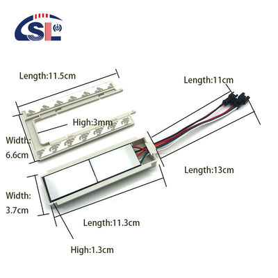SL 12v Split zwei Tasten drei Farben LED Smart Defogger Touch Switch Sensor 11,8cm*6,6cm*1,3cm