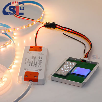 DC12V SL Split Single Button Single Color Touch Sensor Switch Radar Zeit Temperatur Anzeige Bildschirm mit Klammer Smart Mirrors 12W 24W Spannung