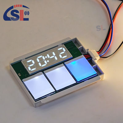 angepasste DC12V SL Split Triple Button Triple Color Touch Sensor Switch Radar Zeit Temperatur Anzeige Bildschirm mit Halterung Smart Mirrors
