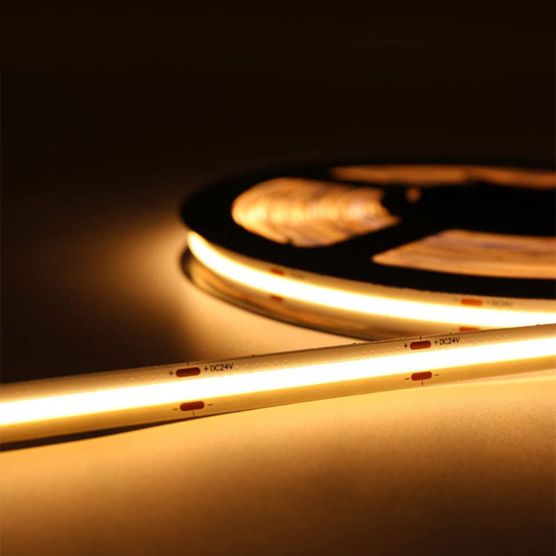 Hohe Helligkeit 480Leds 8mm10mm 12V24V COB LED Streifenlicht für warme natürliche weiße Beleuchtung