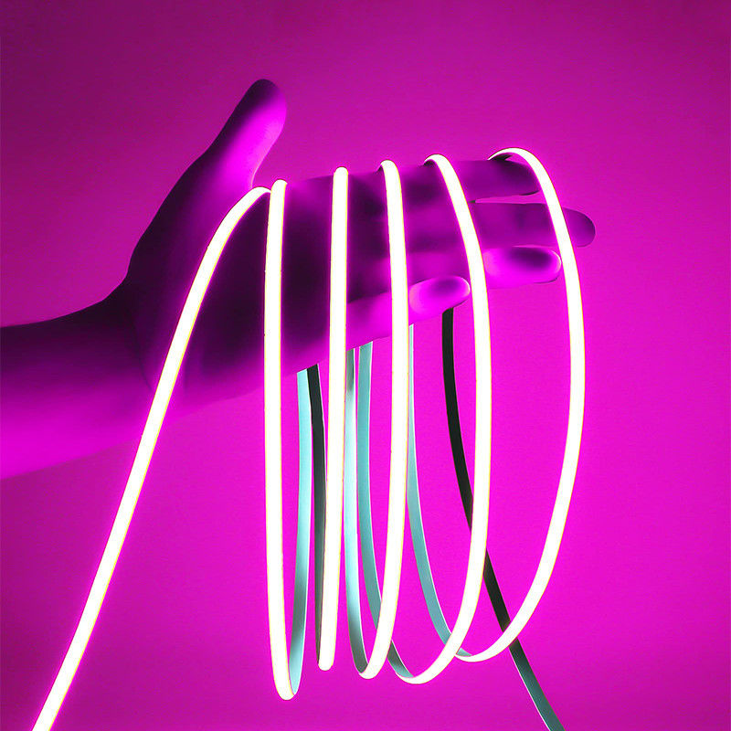 Anpassung COB Led Streifenlicht IP20 8mm 12V24V 320leds Pink für Innen- und Außenbereich