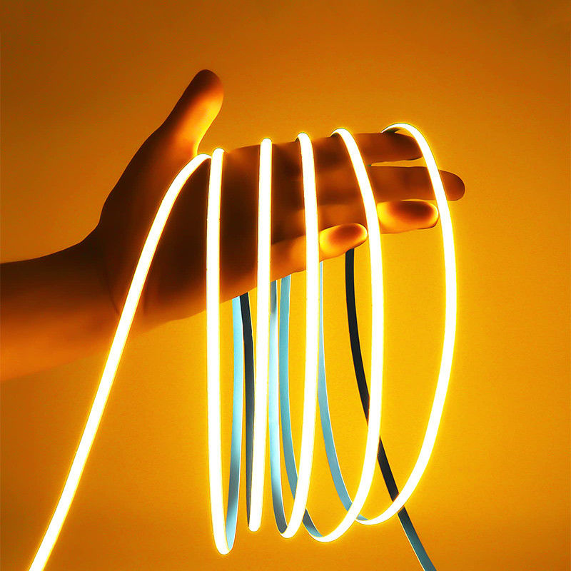Goldgelb Flexible COB LED Streifenlicht für Hotel Schrank Schlafzimmer Küche Beleuchtung