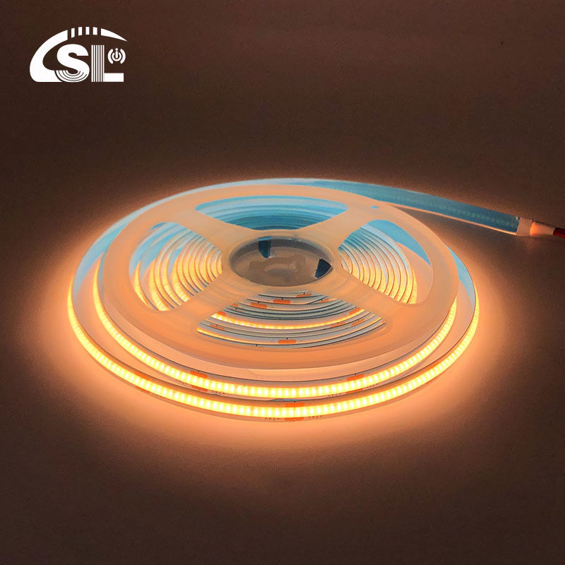 Wasserdichtes COB Led Streifenlicht IP20/IP65 8mm 12V24V 320Leds 2700K Ein Zentimeter Schnitt 3-