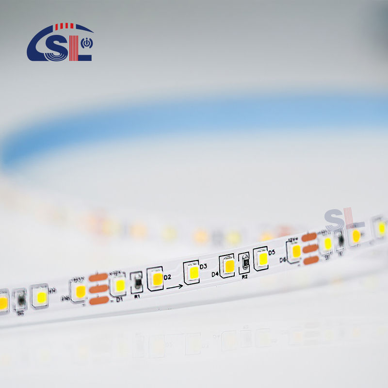 CCT 12V24V 8mm 120LEDs 3000K-6500K Flexible Doppelfarbige Elektroplatte SMD2835 LED-Streifenlicht