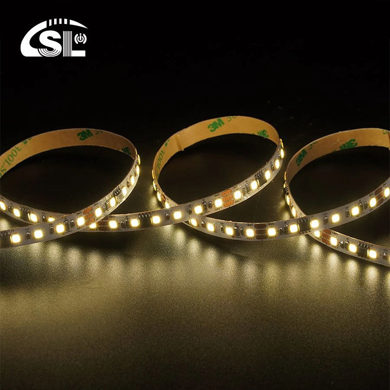 115lm/w Smart Flowing Chase Betrieb 12V24V 8mm 120Leds 3000K Warme weiße Elektroplatte SMD2835 LED Streifenlicht