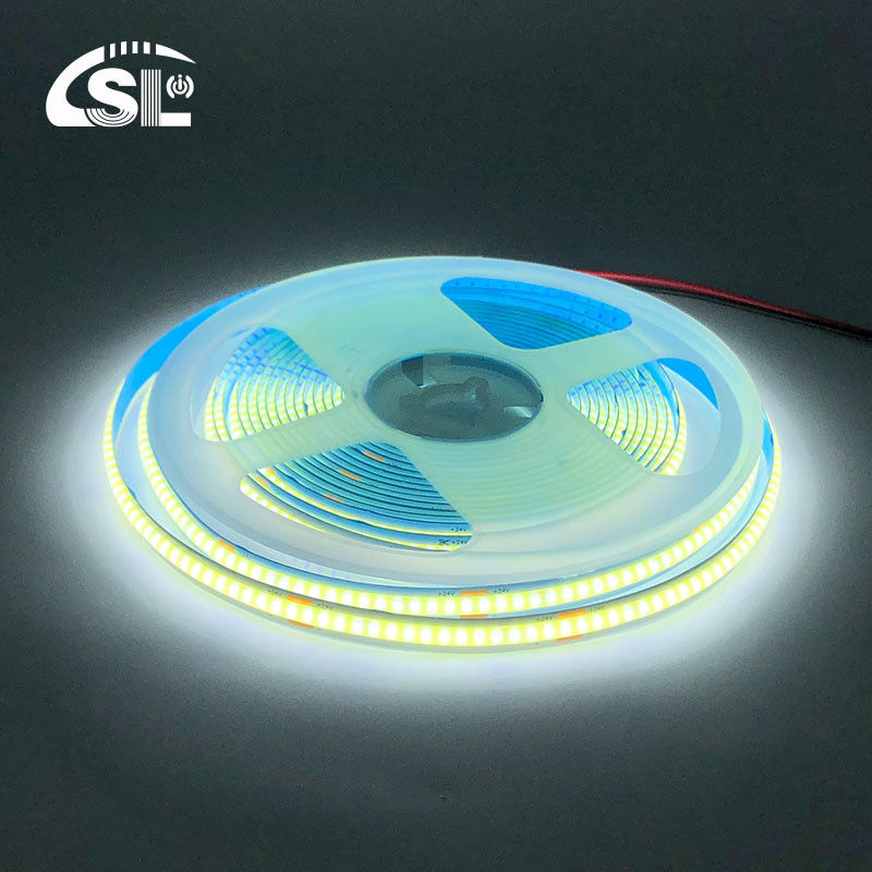 CE RoHs 3 IP20 8mm 12V 24V 320Leds 6500K Weißlicht Flexible COB Led Streifenlicht