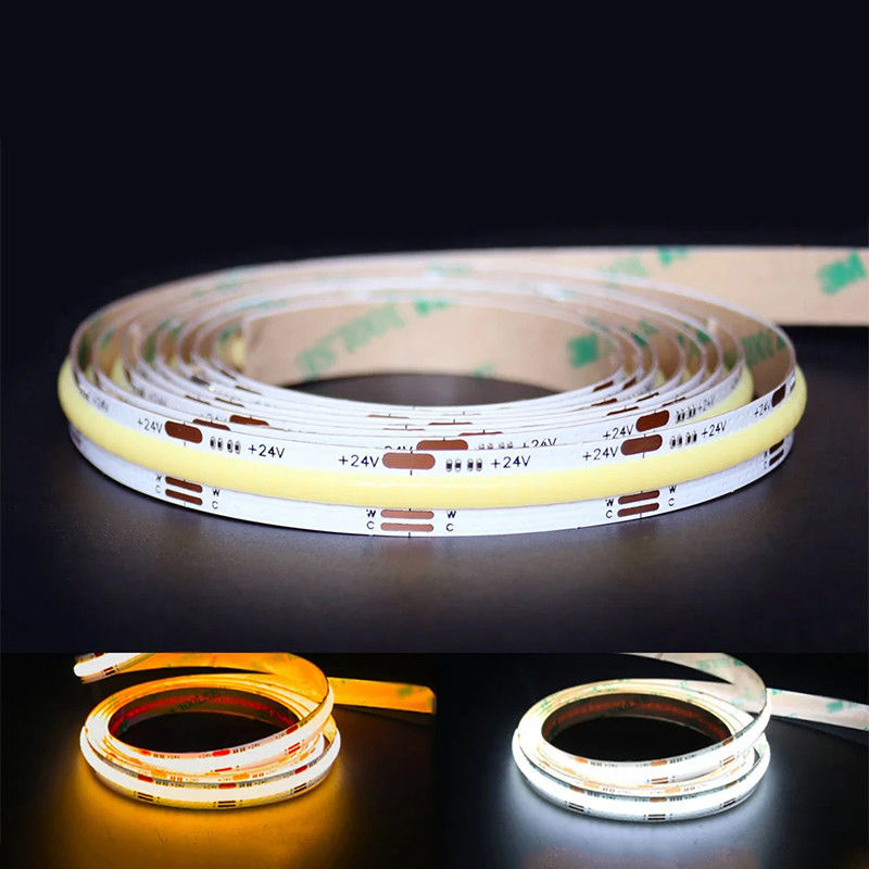 DC12V24V 8mm10mm 576leds 3000K 6500K CCT COB Led Streifenlicht für TV-Hintergrundbeleuchtung