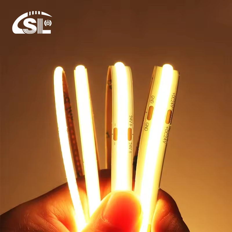 CE RoHs IP44 Ra80 COB Led Streifenlicht 8mm Breite 110V/220V 320Leds 3000K4000K6500K 3