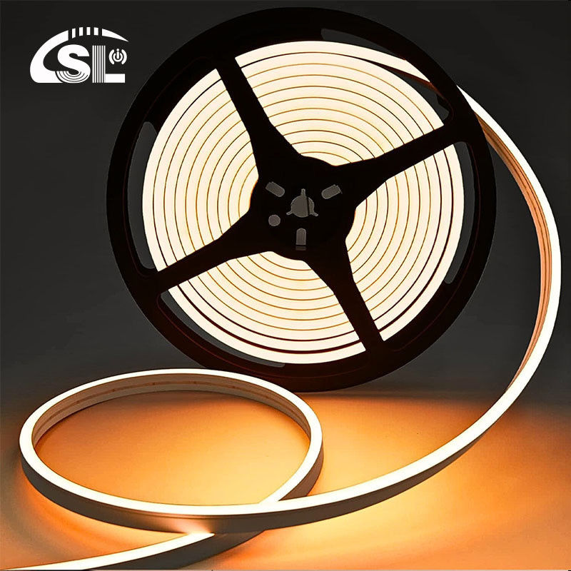 Unterstützung Dimmer Warm Weiß Neon Flex 3000K Mini 24V 4x10mm IP65 Wasserdicht 168 LEDs/m