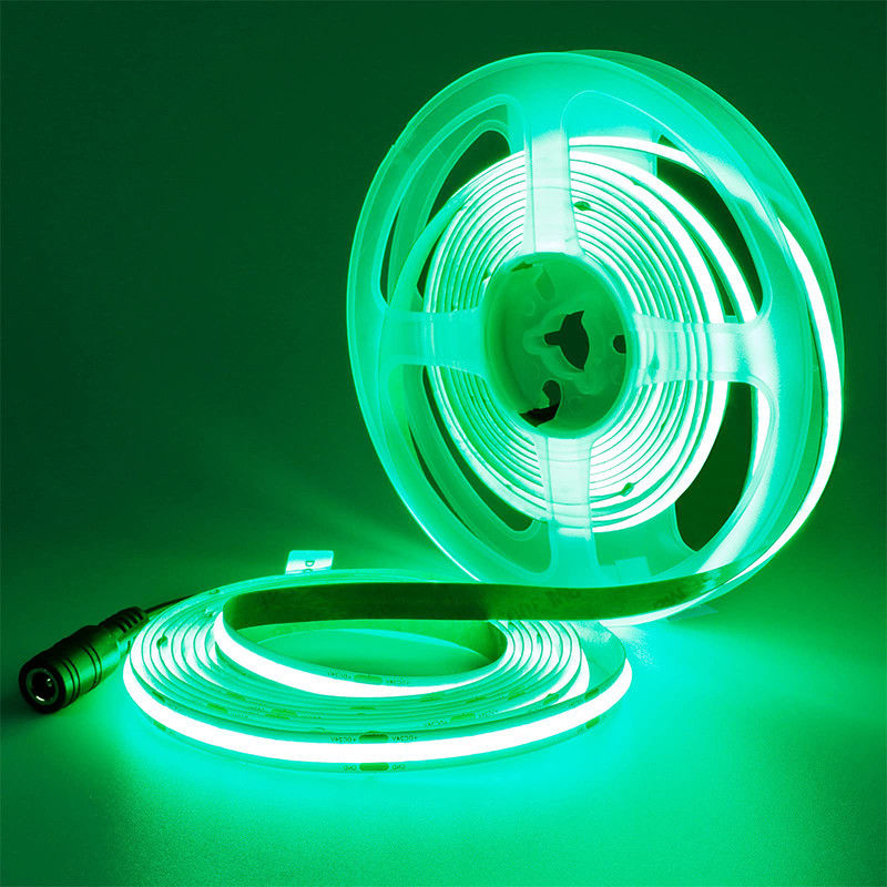 DC12V24V 480LEDs Ra90 8mm10mm Breite Grün Flexible COB LED Streifenlicht für Beleuchtung