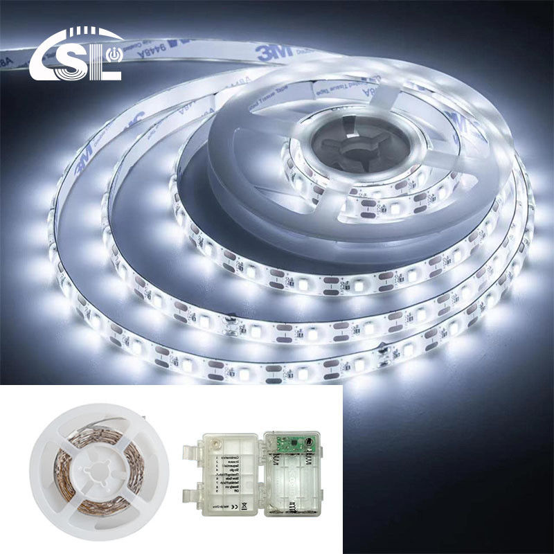 DC 24V 5V 120LEDs 8mm 6500K Weiß hohe Helligkeit Flexible Elektroplatte SMD2835 LED Streifenlicht
