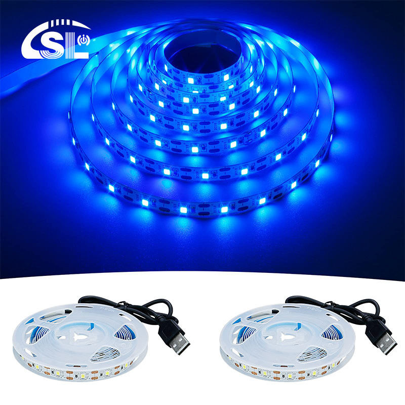 5V 8mm 120LEDs Blaue LED Streifenlicht Elektroplatte SMD2835 Ideal für Innen- und Außenbereich