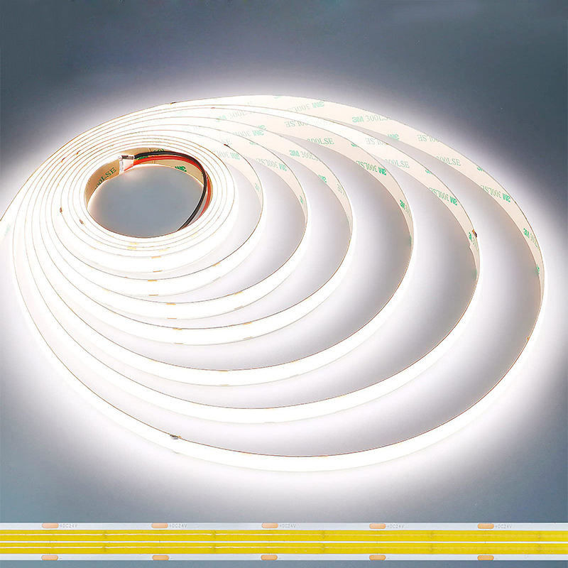 Hochdichte 8mm10mm 320leds 6500K Weiß COB Led Streifenlicht für Innenarchitektur