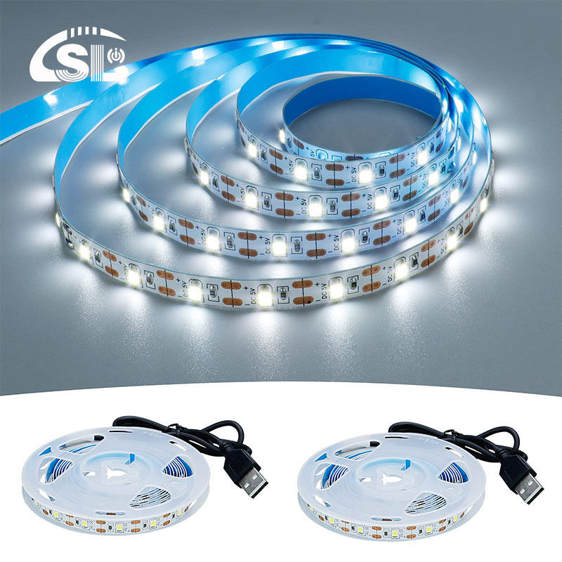 120LEDs/m 5V 8mm 6500K Weiß Eingeschnittenes Flexibles Elektroplattenlicht SMD2835 LED Streifenlicht