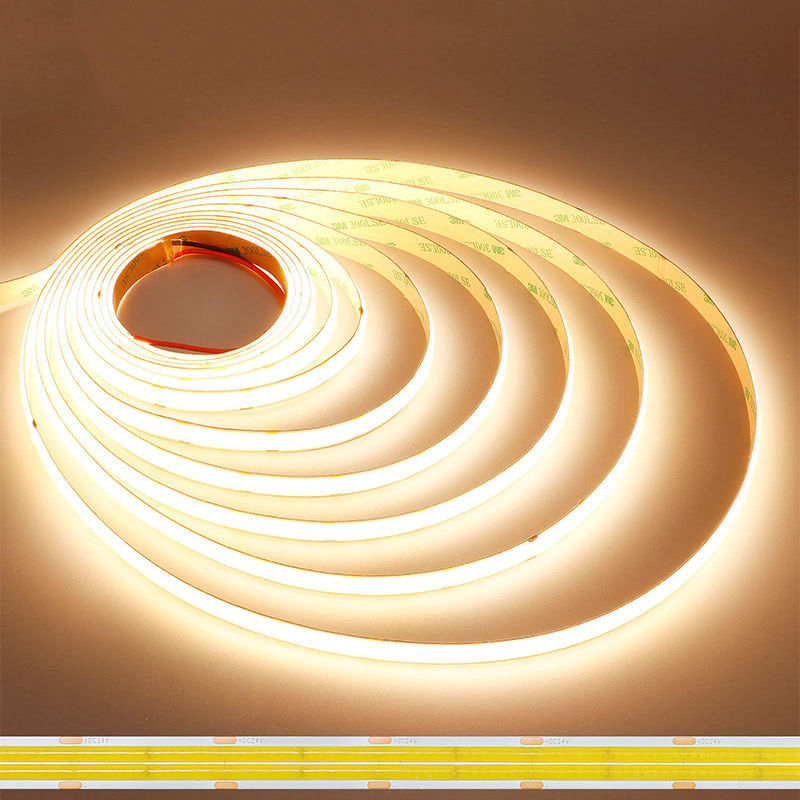 DC12V24V 8mm10mm 320leds 3000K Warm flexibel COB Led Streifenlicht für Innenarchitektur