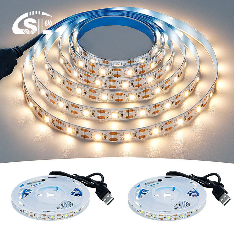 3- 120° Strahlwinkel 5v 120Leds 8mm 4000K Natural Ein Licht ein Schnitt SMD2835 Led Streifenlicht