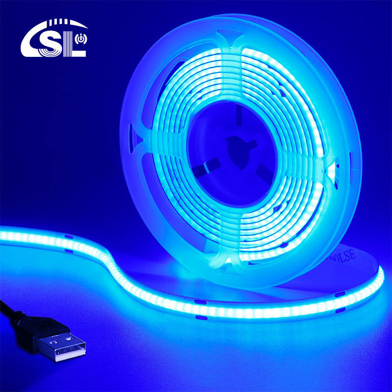 320Leds 8mm Blaue flexible COB Led Streifenlicht für Innen- und Außendekoration -20 60C