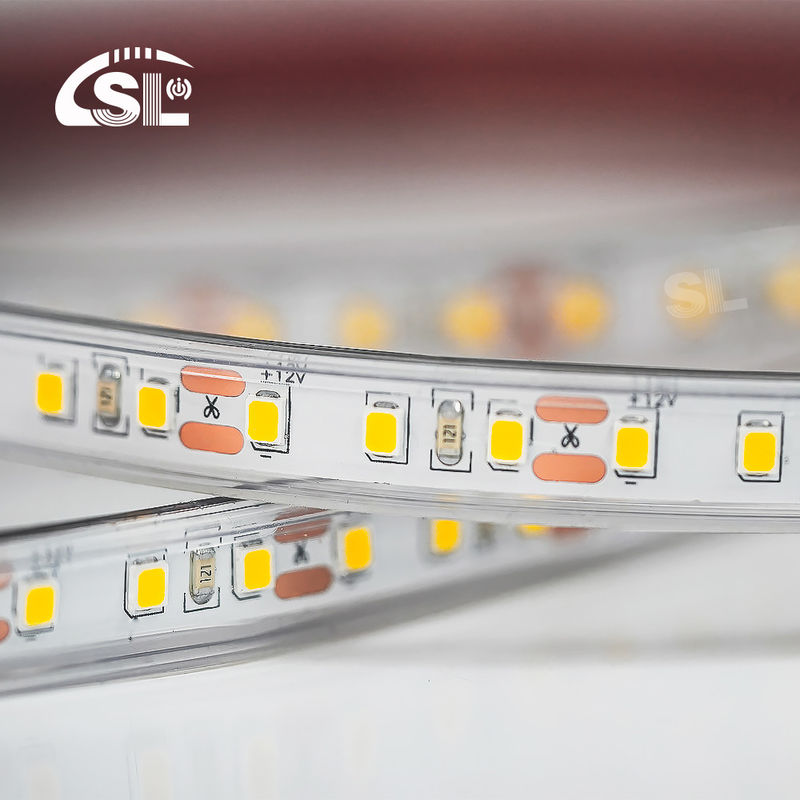 Wasserdichtes LED-Streifen 12V 24V Weiß Warm Weiß 2835 120LEDs/m